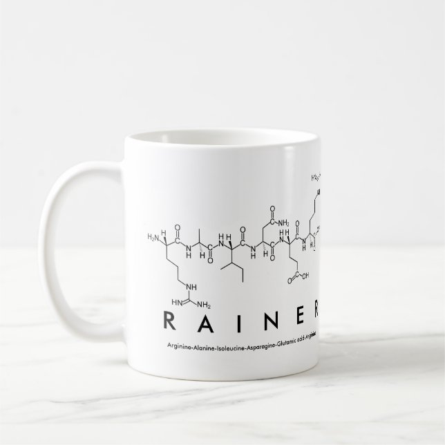 Taza De Café Nombra péptido de Rainer (Izquierda)