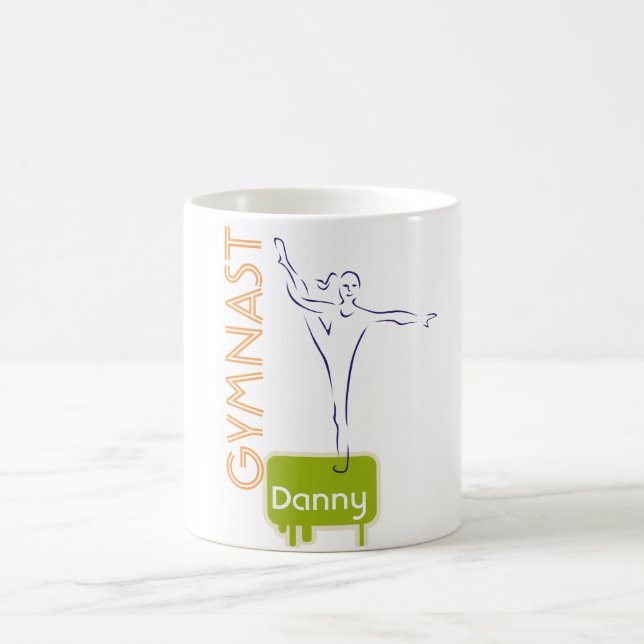 Taza De Café Nombran a los niños peluches de GIMNASTICS persona (Centro)