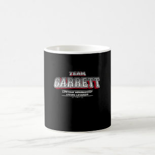 Taza De Café Nombre apellido de familia Team GARRETT