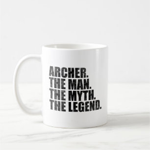 Taza De Café nombre Archer, Archer El Hombre El Mito La Leyenda