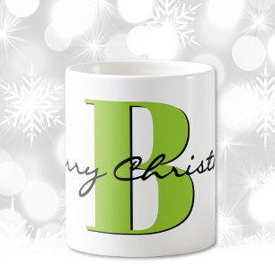 Taza De Café Nombre, August Peridot Birthstone Feliz Navidad