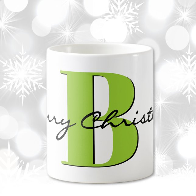 Taza De Café Nombre, August Peridot Birthstone | Feliz Navidad (Subido por el creador)