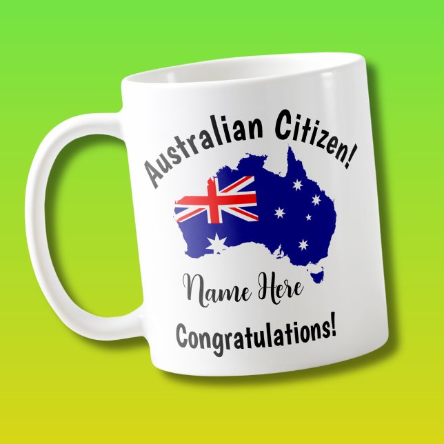 Taza De Café NOMBRE Bandera de felicitaciones a la ciudadanía a (Subido por el creador)
