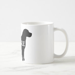 Taza De Café Nombre beagle silhouette.png