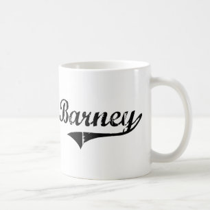 Taza De Café Nombre clásico del estilo de Barney