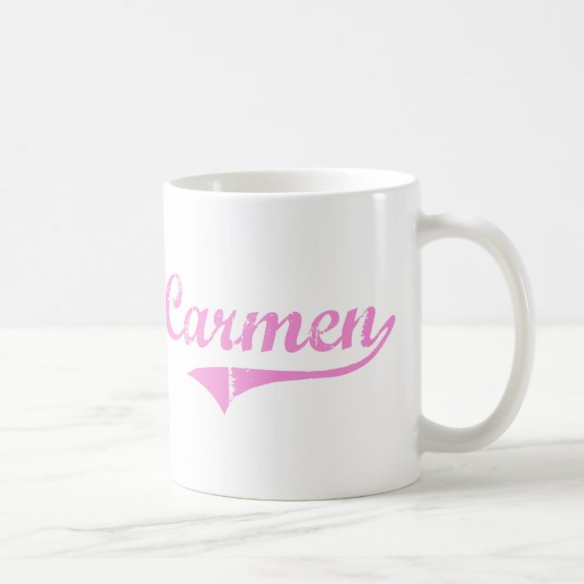 Taza De Café Nombre clásico del estilo de Carmen (Derecha)