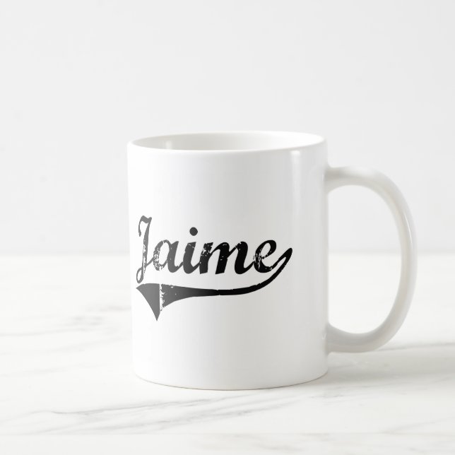 Taza De Café Nombre clásico del estilo de Jaime (Derecha)