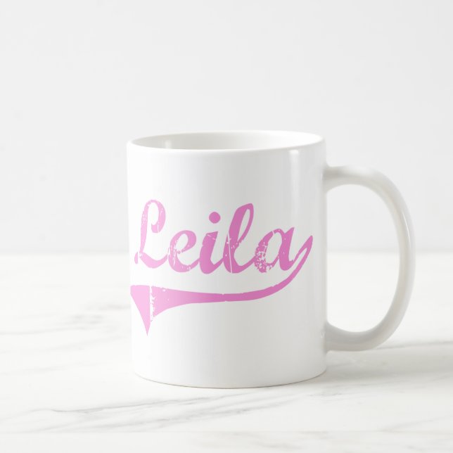 Taza De Café Nombre clásico del estilo de Leila (Derecha)