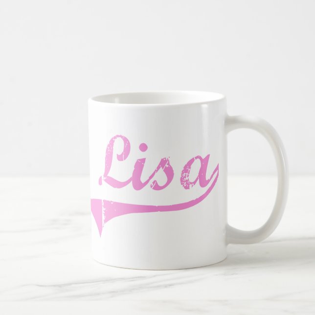 Taza De Café Nombre clásico del estilo de Lisa (Derecha)