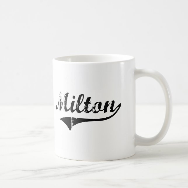 Taza De Café Nombre clásico del estilo de Milton (Derecha)