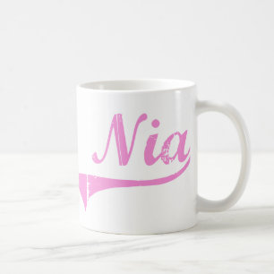 Taza De Café Nombre clásico del estilo de Nia