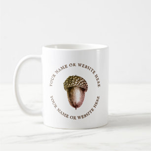 Taza De Café Nombre comercial del logotipo de Acorn