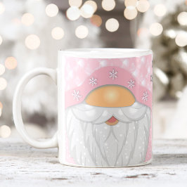 Taza De Café Nombre corto Navidades rosados Gnome Mug