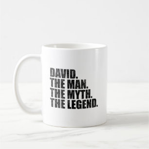 Taza De Café nombre David, David El Hombre El Mito La Leyenda