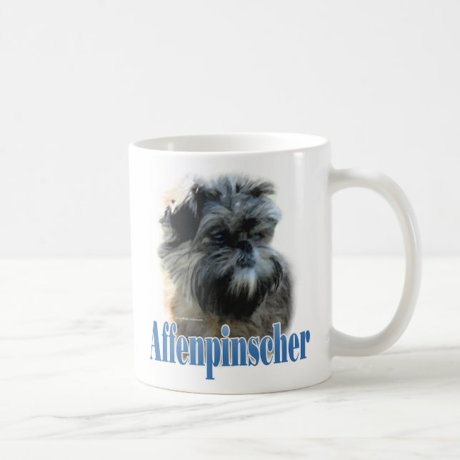 Taza De Café Nombre de Affenpinscher (Derecha)