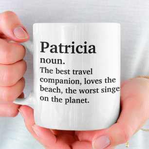 Taza De Café Nombre de amigo personalizado con definición diver