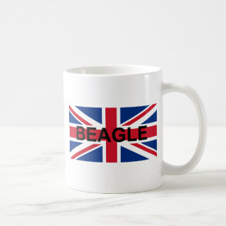 Taza De Café nombre de beagle england bandera del Reino Unido