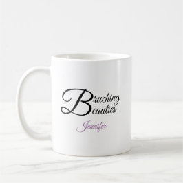 Taza De Café Nombre de belleza de brunqueo