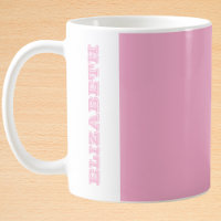 Nombre de bloque rosado moderno personalizado