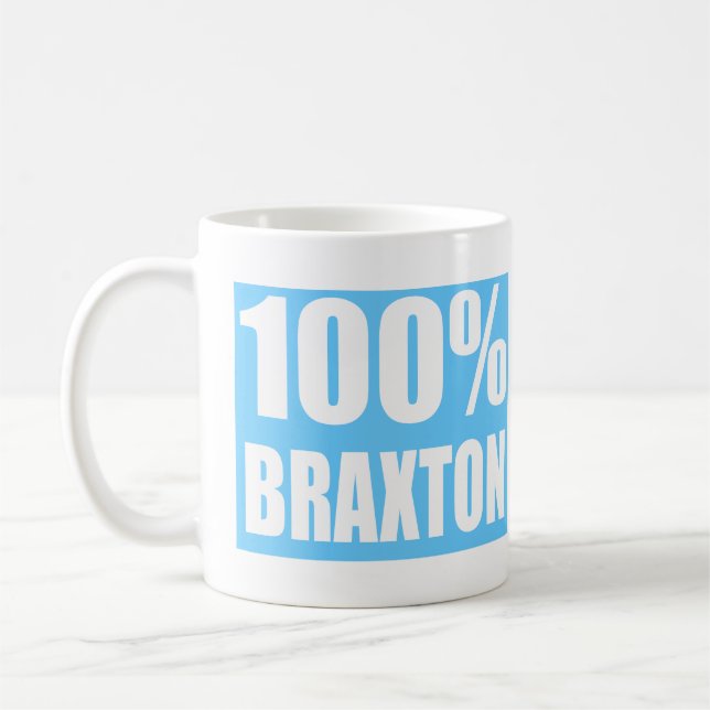 Taza De Café Nombre de Braxton (Izquierda)