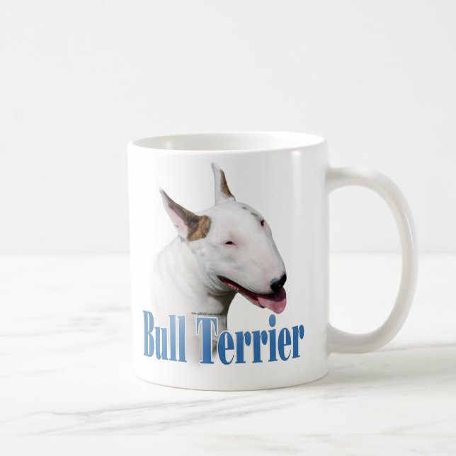 Taza De Café Nombre de Bull Terrier (Derecha)