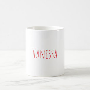 Taza De Café Nombre de caligrafía clásica profesional personali