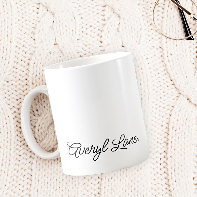 Taza De Café Nombre de caligrafía de guion de guion giratorio s (Subido por el creador)