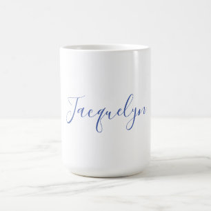 Taza De Café Nombre de caligrafía moderna elegante de la llanur
