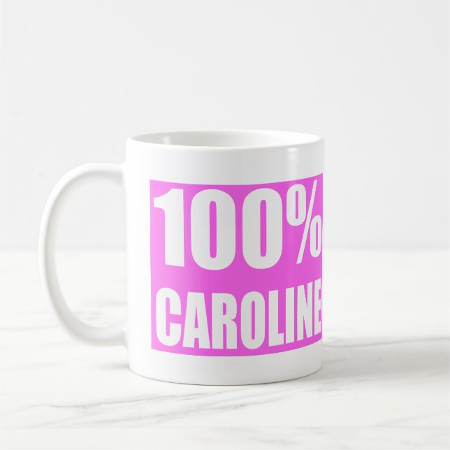 Taza De Café Nombre de Caroline (Izquierda)