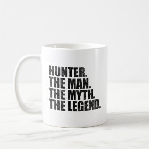 Taza De Café Nombre de cazador, El cazador El hombre El mito La