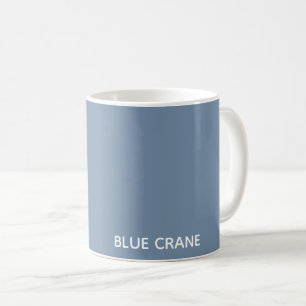 Taza De Café Nombre de color azul de la grúa azul
