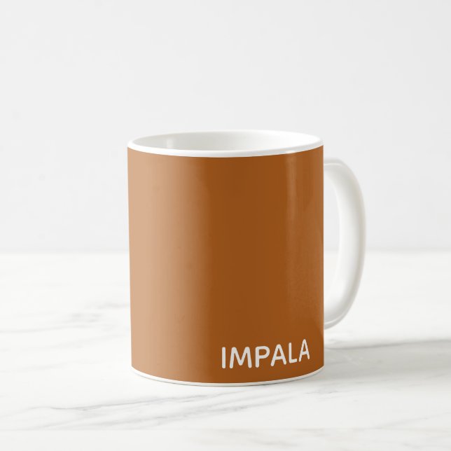 Taza De Café Nombre de color marrón de Impala (Anverso derecho)