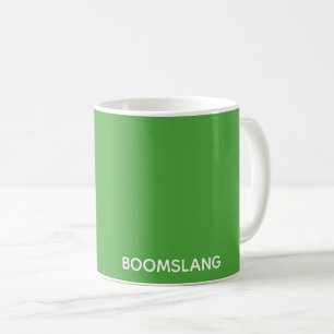 Taza De Café Nombre de color verde de Boomslang