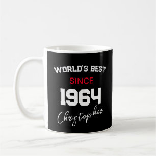Taza De Café Nombre de cumpleaños feliz para los mejores del mu