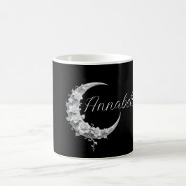 Taza De Café Nombre de diosa lunar personalizado celestial en n