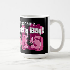 Taza De Café Nombre de encargo A04 del mejor de SIS del mundo