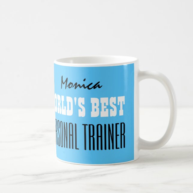 Taza De Café Nombre de encargo T16Z del mejor INSTRUCTOR (Derecha)