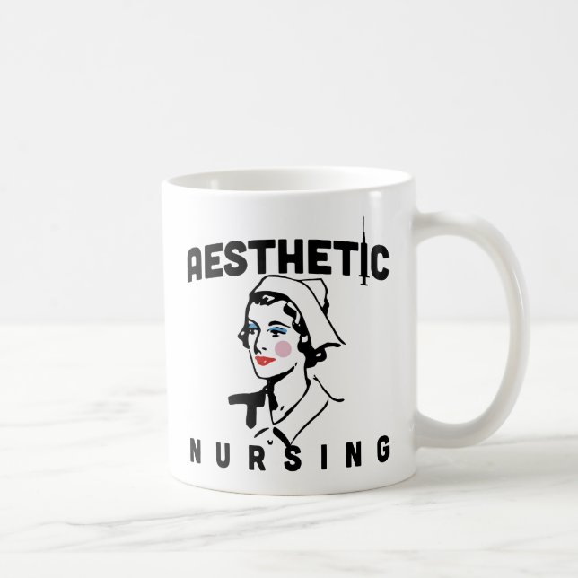 Taza De Café nombre de enfermera estética personalizada rn rega (Derecha)