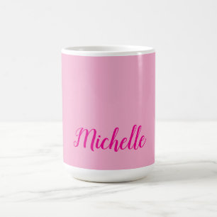 Taza De Café Nombre de escritura a mano moderna profesional ros