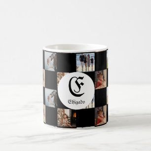 Taza De Café Nombre de familia de ajedrez Foto inicial Mug