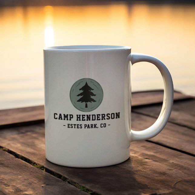 Taza De Café Nombre de familia rústica y camping Personalizado  (Subido por el creador)