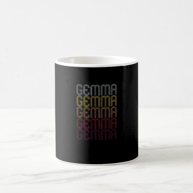 Taza De Café Nombre de Gemma Regalo Nombre Personalizado (Centro)