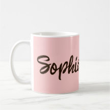 Nombre de guión de pincel Bonito Mug personalizada