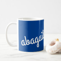 Nombre de guión Personalizado Regalo Navy Café bla
