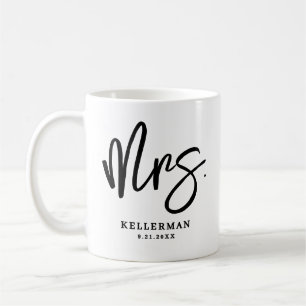 Taza De Café Nombre de guion personalizado Sra.
