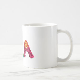 Taza De Café Nombre de Isla en el patrón de crochet vibrante