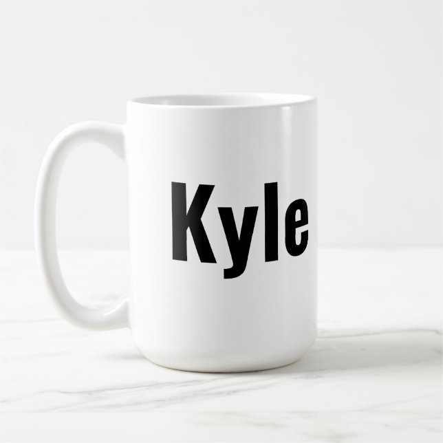 Taza De Café Nombre de Kyle Mens, (Izquierda)