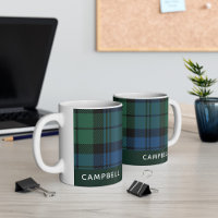 Nombre de la bandeja del clan Campbell Tartan pers