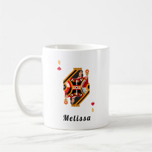 Taza De Café Nombre de la colorida Reina de las Espadas Persona