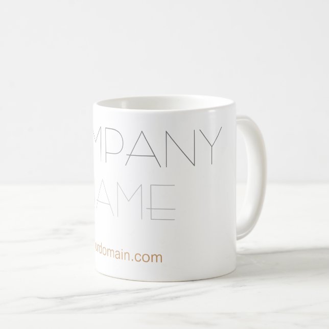 Taza De Café Nombre de la empresa de estilo moderno (Anverso derecho)